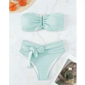 SHEIN Women's Light Blue Bikini Set